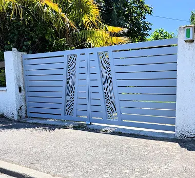 portail moderne motorise e2d metallerie